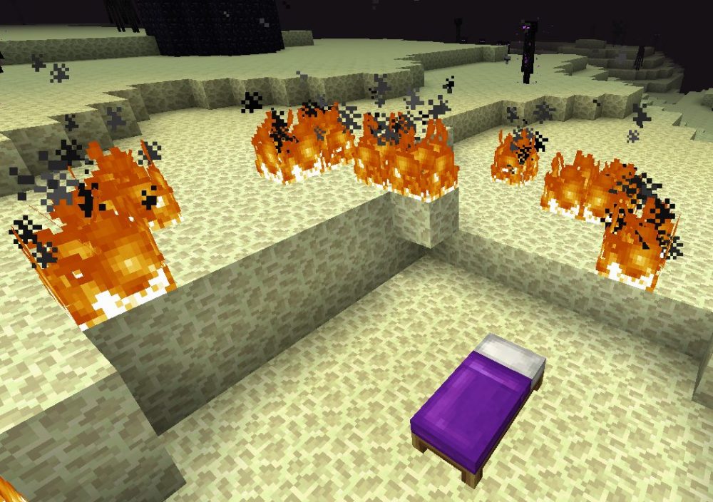 bed explode minecraft